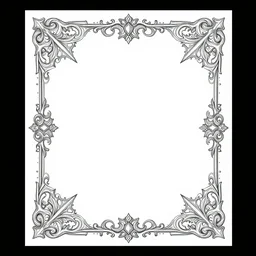 blank white paper!!! intricate ornate design, highly detailed, 8 k, artstation, pixiv, deviantart, symmetrical, rpg card design