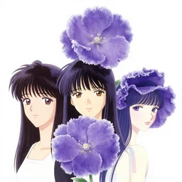 purple frosty flowers from high times by yoji shinkawa, katayama bokuyo, agnes cecile, concept art, vibrant colors, 8 k