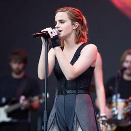 Emma Watson performing at Woodstock