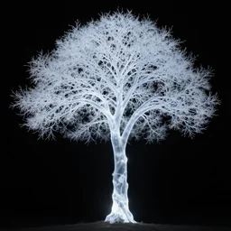 a translucent spiral tree