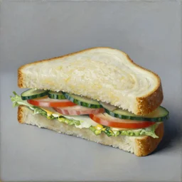 a sandwich, by zdzisław beksinski. award winning painting.