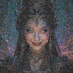 amazing portrait of dark magician asian girl, cheeky smile, glowing eyes, intricate details, colourful, atmospheric light, ominous ancient city on the background, dark fantasy, ultra realistic details, detailed face, artstation, illustration, only one character, symmetrical, by małgorzata kmiec