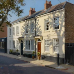 painting of hackney by david hockney