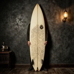 surf board, surf noir, steam punk, by tarantino