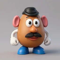 “hyper realistic Mr. Potato Head”