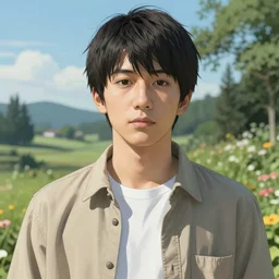 hyperrealistic portrait of a character in a scenic environment by fujita goro, finster howard,