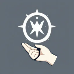 skill icon of hand casting holy divine spell , in the style of Greg Broadmore and junji ito and Arthur Rackham and Moebius, trending on artstation, light lighting side view,digital art,surrealism ,macro,blueprint ,vaporwave ,