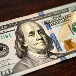hundred dollar bill with duck instead of president portrait