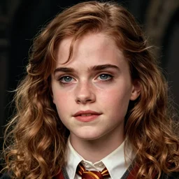 emma watson as hermione granger at hogwarts. beautiful detailed face. by artgerm and greg rutkowski and alphonse mucha