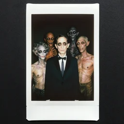 1 9 8 3 polaroid snapshot portrait of lovecraftian freak creatures