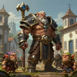 Ouro Preto minas gerais artwork by dota2 Rendering with several goblins . full of details, by lol and warcraft, Matte painting, trending on artstation and unreal engine