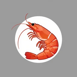 shrimp logo. fun. nautical.