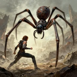 Jerma985 Fights a giant enemy spider