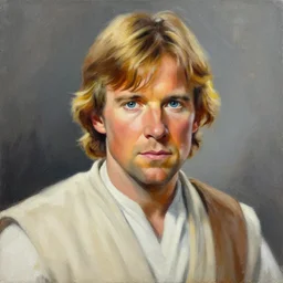 painting by tsuyoshi nagano of luke skywalker