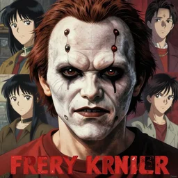 freddy krueger!!, || VERY ANIME, fine-face, realistic shaded perfect face, fine details. Anime. realistic shaded lighting poster by Ilya Kuvshinov katsuhiro otomo ghost-in-the-shell, magali villeneuve, artgerm, Jeremy Lipkin and Michael Garmash, Rob Rey and Kentarõ Miura style, trending on art station