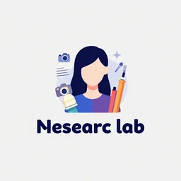 minimalist logo for a research lab, mind wandering, corporate hip aesthetic. vector art illustration, girl, 📸, 🎨, made with illustrator, trending on artstation hq, deviantart, vibrant colors, digital art, logotype, 8 k post - processing, smooth, clean vector lines, sharp focus, winning award masterpiece