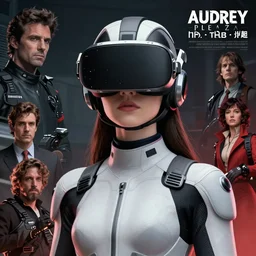 girl wearing vr suit | | audrey plaza, fine detail!! anime!! realistic shaded lighting!! dramatic!! poster by ilya kuvshinov katsuhiro otomo ghost - in - the - shell, magali villeneuve, artgerm, jeremy lipkin and michael garmash and rob rey