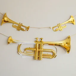 trumpet decorations for a party