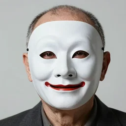 portrait photo of wrinkled man wearing a pulcinella mask, studio photography, diffuse light, closeup, sharp focus, clear eyes, photo by annie leibovitz