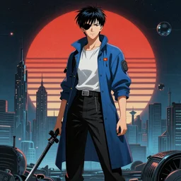 ghost in the shell in style of soviet retro futurism
