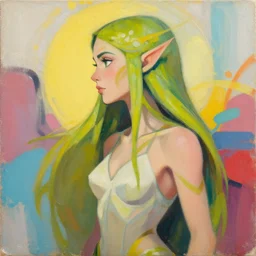 greg manchess portrait painting of a beautiful dryad as an overwatch character, medium shot, asymmetrical, profile picture, organic painting, sunny day, matte painting, bold shapes, hard edges, street art, trending on artstation, by huang guangjian and gil elvgren and sachin teng