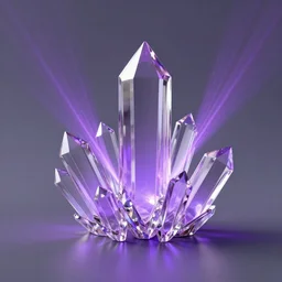 rendering of simple glass crystals, lasers refract through the crystals, caustics!!, cool purple grey lighting, cgi, masterwork, instagram, 3 d design, advertising visualization, widescreen, splash page