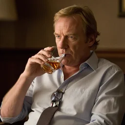 jon hamm as don draper drinking whiskey and using an iphone