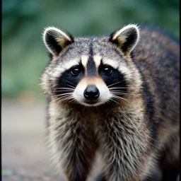 raccoon, kodak ektachrome e 1 0 0,