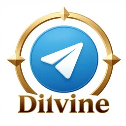divine telegram logo design, very detailed