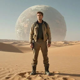 the last man standing is on a desert planet waiting for rescue