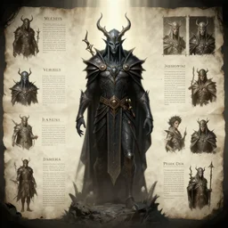 vecna the arch lich design, character sheet, Moebius, Greg Rutkowski, Zabrocki, Karlkka, Jayison Devadas, Phuoc Quan, trending on Artstation, 8K, ultra wide angle, zenith view, pincushion lens effect.