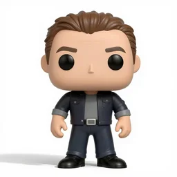 full body 3d render of Tom Hardy as a funko pop, studio lighting, white background, blender, trending on artstation, 8k, highly detailed