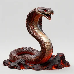cobra made of lava, concept art
