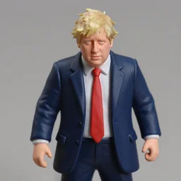 an action figure of boris johnson figurine, detailed product photo