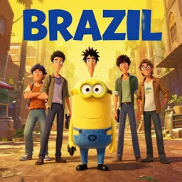 poster for a film animation called brazil, 8 k, hd, dustin nguyen, akihiko yoshida, greg tocchini, greg rutkowski, cliff chiang