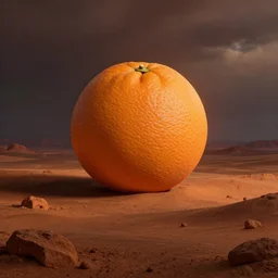 a ✨ on an orange