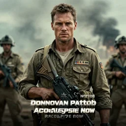 donnovan pattob as captain benjamin in apocalypse now, 8k resolution, full HD, cinematic lighting, award winning, anatomically correct