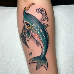 tattoo of zelda windfish tribal realistic