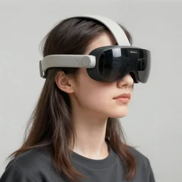 young female wearing oculus quest 2, highly detailed digital painting hyperrealism ray tracing cinematic