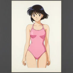 hajime sorayama pink swimsuit 1 9 4 7, lithograph on paper