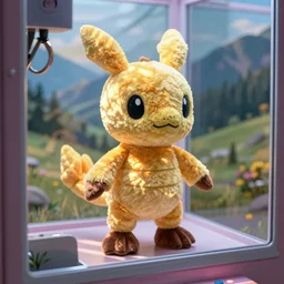 i won this scyther plushie from the claw machine