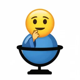 wizard pondering his orb, discord emoji, 2 d, flat, orthographic, transparent background, svg