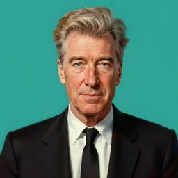 portrait of david lynch in re - animator ( 1 9 8 5 ), highly detailed, centered, solid color background, digital painting, artstation, concept art, smooth, sharp focus, illustration, donato giancola, joseph christian leyendecker, les edwards, ed repka, wlop