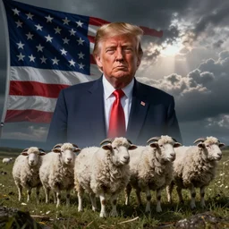 electric sheep Screensaver Alex Grey Donald Trump flag