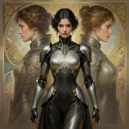 symmetry!! portrait of futuristic samurai, sci - fi, tech wear, intricate, elegant, highly detailed, hyperrealistic, digital painting, artstation, cinematic lighting, concept art, smooth, sharp focus, illustration, art by artgerm and greg rutkowski and alphonse mucha, 8 k