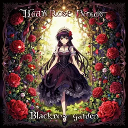album cover art for blackrose garden by akihiko yoshida