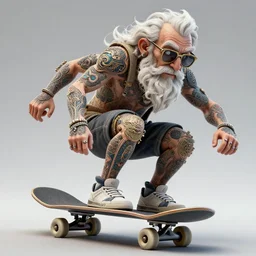 old seniors retired people with tattoos piercings skateboarding half piped, 3 d high definition, trending on artstation, photorealistic, high resolution, 8 k, octane, hyper detailed, trending on deviantart insane details, intricate, elite, ornate, elegant trend, highly detailed and intricate, sharp focus, photography, unreal engine