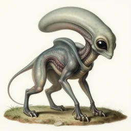 mammalian alien species, strange biology, sharp focus, smooth, highly detailed by maria sibylla merian, by bruce pennington