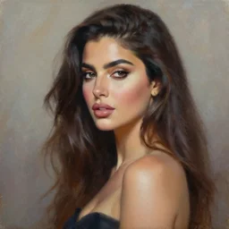beautiful painting an gorgeous of mia khalifa, oil painting, art by ruan jia
