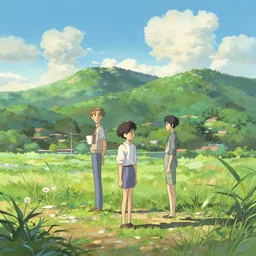 hawaian landscape illustration by makoto shinkai and simon stalenhag and victo ngai